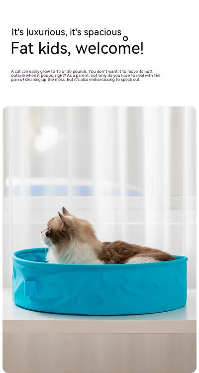 Arenero Portátil Plegable para Gatos - Diseño Semi-cerrado - Image 18