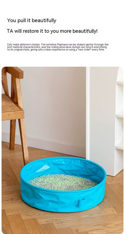 Arenero Portátil Plegable para Gatos - Diseño Semi-cerrado - Image 21