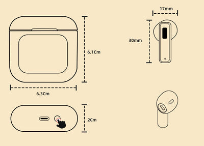 Auriculares Inteligentes K1 con Pantalla Táctil y Bluetooth - Image 6