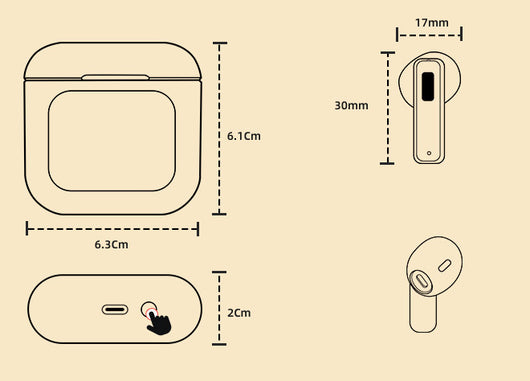 Auriculares Inteligentes K1 con Pantalla Táctil y Bluetooth - Image 6