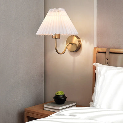 Lámpara de Pared Minimalista Plisada para Interiores - Image 5