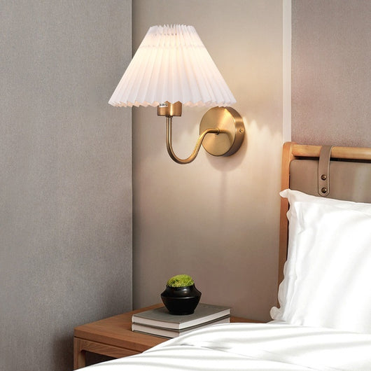 Lámpara de Pared Minimalista Plisada para Interiores - Image 5