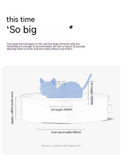 Arenero Portátil Plegable para Gatos - Diseño Semi-cerrado - Image 23
