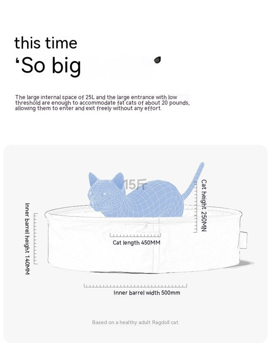 Arenero Portátil Plegable para Gatos - Diseño Semi-cerrado - Image 23
