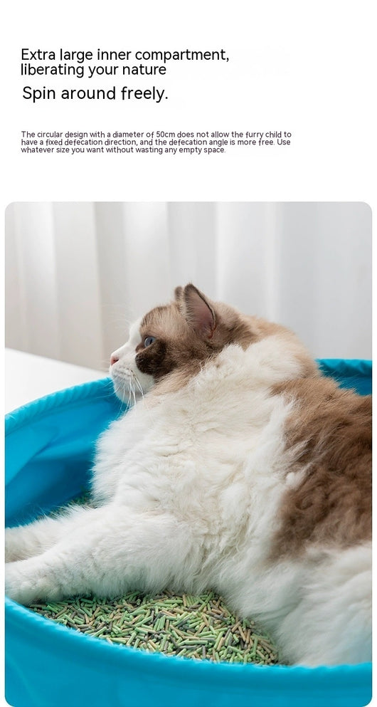 Arenero Portátil Plegable para Gatos - Diseño Semi-cerrado - Image 27