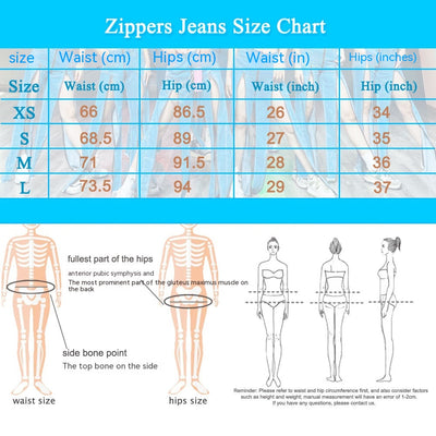 Jeans Skinny Azul Claro con Diseño de Cremallera y Corte Irregular - Image 15