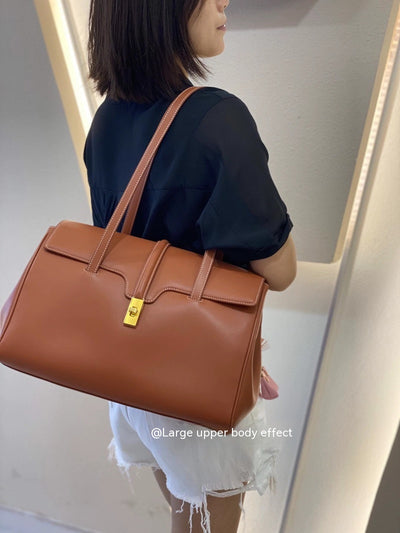 Bolso Tote de Cuero Genuino de Gran Capacidad - Image 13