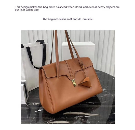 Bolso Tote de Cuero Genuino de Gran Capacidad - Image 16
