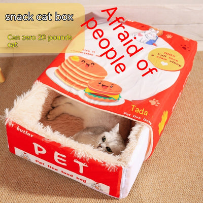 Casa Refugio para Gatos con Diseño de Caja de Snacks - Image 10