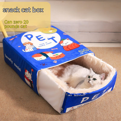 Casa Refugio para Gatos con Diseño de Caja de Snacks - Image 13