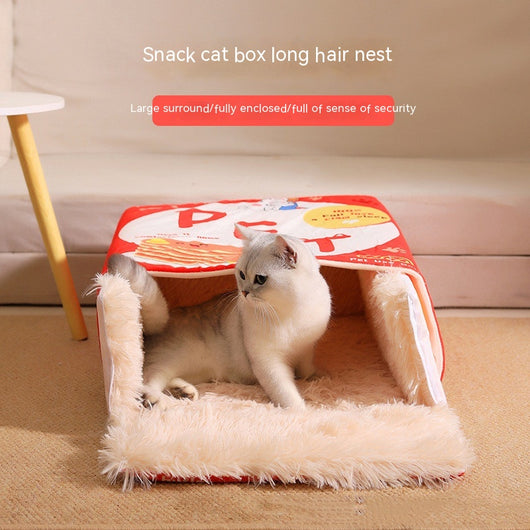 Casa Refugio para Gatos con Diseño de Caja de Snacks - Image 14