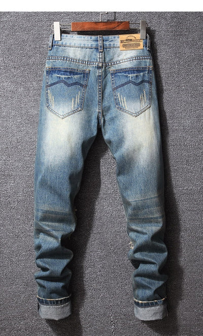 Jeans Rotos Estilo Hong Kong Corte Holgado Casual Americano - Image 10