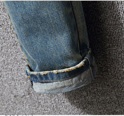 Jeans Rotos Estilo Hong Kong Corte Holgado Casual Americano - Image 12