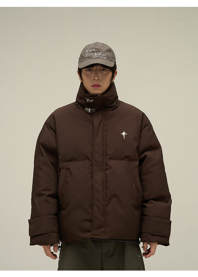 Chaqueta Acolchada de Algodón Estilo Retro Americano para Hombre - Image 25