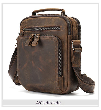 Bolso Mensajero de Cuero Retro con Gran Capacidad - Image 24