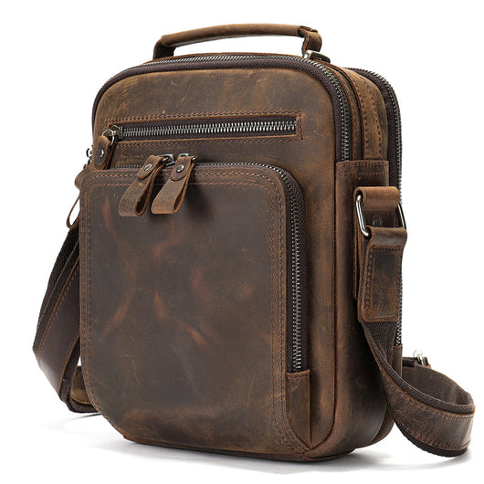 Bolso Mensajero de Cuero Retro con Gran Capacidad - Image 26