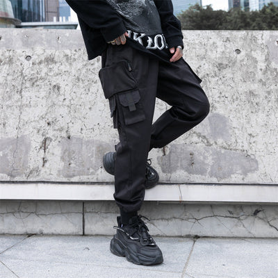 Pantalones Overol Hombre Otoño Sueltos Multibolsillos Ajuste Tobillo - Image 9
