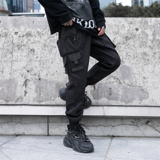 Pantalones Overol Hombre Otoño Sueltos Multibolsillos Ajuste Tobillo - Image 9