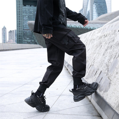 Pantalones Overol Hombre Otoño Sueltos Multibolsillos Ajuste Tobillo - Image 13