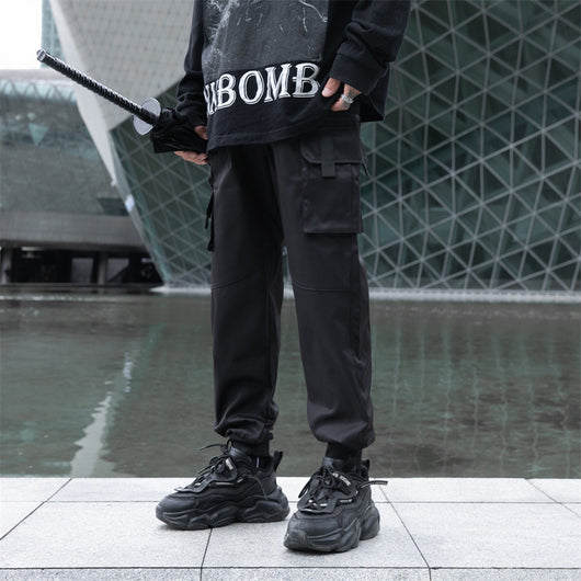 Pantalones Overol Hombre Otoño Sueltos Multibolsillos Ajuste Tobillo - Image 16