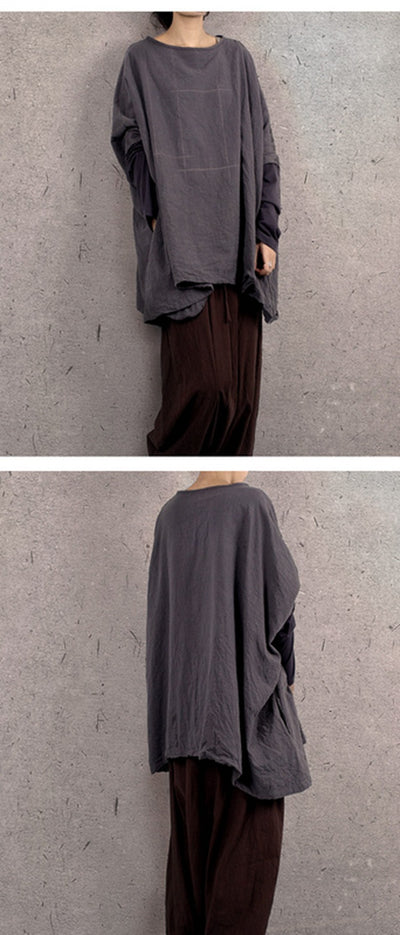 Blusa Pullover Manga Larga de Algodón Lavado a Mano - Diseño Artesanal - Image 45
