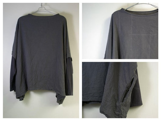 Blusa Pullover Manga Larga de Algodón Lavado a Mano - Diseño Artesanal - Image 46