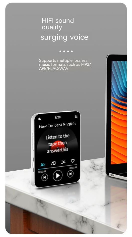 Reproductor MP3 Táctil Bluetooth Portátil con Pantalla Completa para Estudiantes - Image 11
