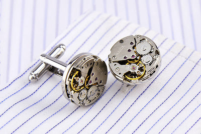 Gemelos de Camisa con Movimiento Mecánico Francés - Image 8