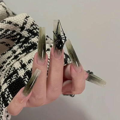 Anillo de Jade Verde Oscuro Estilo Nacional con Efecto Frío - Image 2