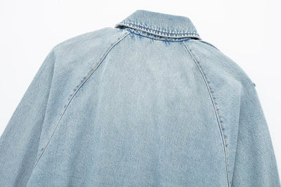 Chaqueta Denim Estilo Francés Ajustada con Cinturón - Image 20