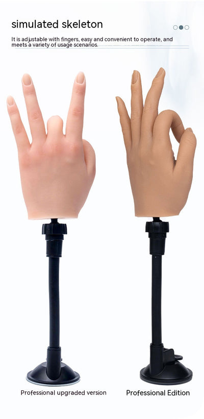 Mano de Práctica de Silicona para Manicura - Modelo Profesional - Image 21