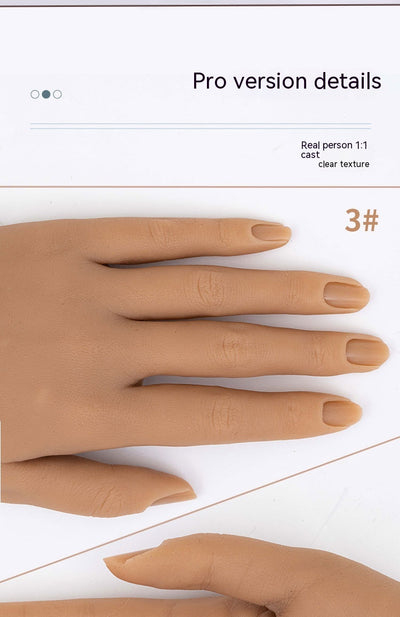 Mano de Práctica de Silicona para Manicura - Modelo Profesional - Image 23