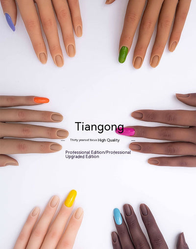 Mano de Práctica de Silicona para Manicura - Modelo Profesional - Image 24