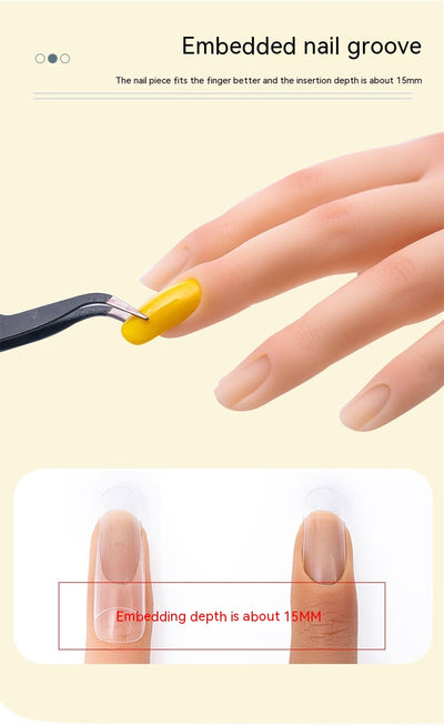 Mano de Práctica de Silicona para Manicura - Modelo Profesional - Image 26
