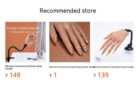 Mano de Práctica de Silicona para Manicura - Modelo Profesional - Image 28