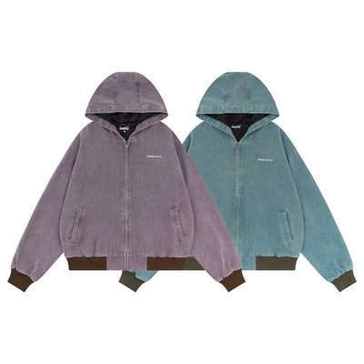 Chaqueta Retro con Capucha Desgastada y Lavada - Image 18