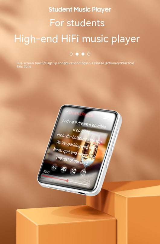 Reproductor MP3 Táctil Bluetooth Portátil con Pantalla Completa para Estudiantes - Image 16
