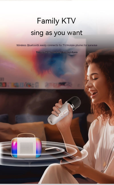 Parlante Karaoke Portátil con Micrófono Integrado y Bluetooth - Image 47
