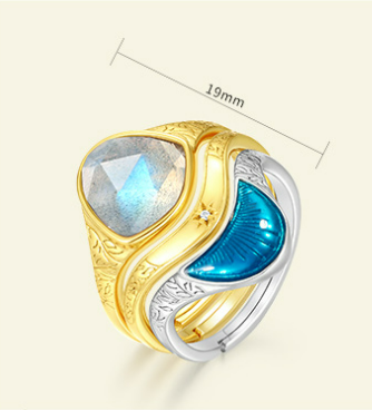Anillo Retro de Formas Irregulares Exageradas - Image 6