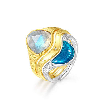 Anillo Retro de Formas Irregulares Exageradas - Image 8