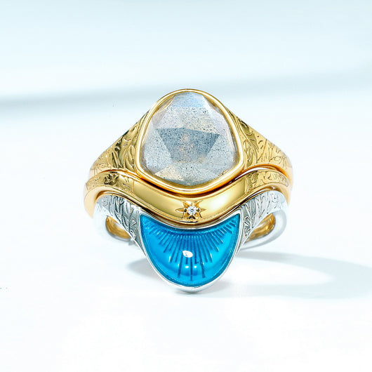 Anillo Retro de Formas Irregulares Exageradas - Image 11