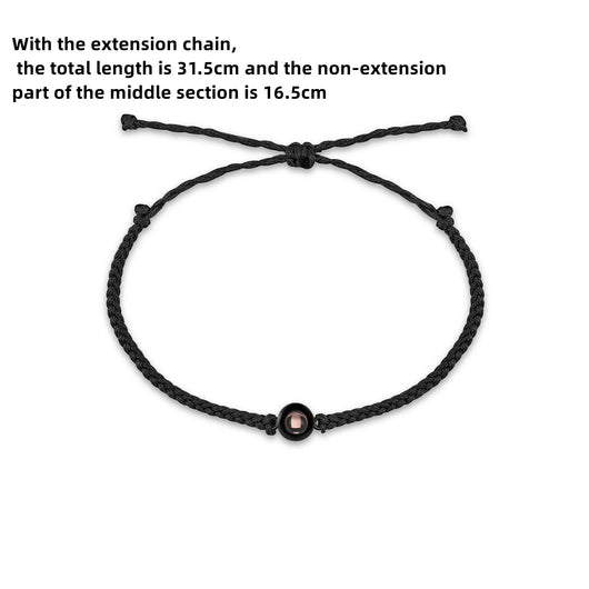 Pulsera de Proyección de Foto Personalizada Tejida a Mano - Joya Romántica para Parejas - Image 31