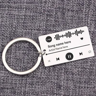 Llavero Personalizado con Código de Música Escaneable en Acero Inoxidable - Image 11