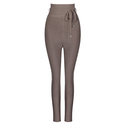 Leggings Casuales de Cintura Alta con Banda Elástica - Colores Lisos - Image 38