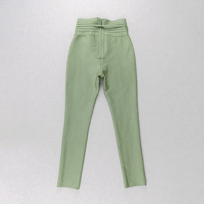 Leggings Casuales de Cintura Alta con Banda Elástica - Colores Lisos - Image 43