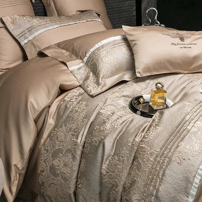 Juego de Cama Jacquard 4 Piezas - Algodón de Fibra Larga Premium - Image 12