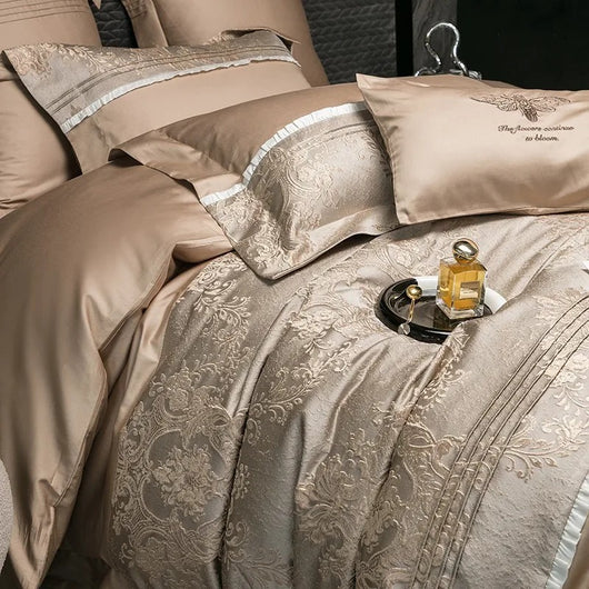 Juego de Cama Jacquard 4 Piezas - Algodón de Fibra Larga Premium - Image 12