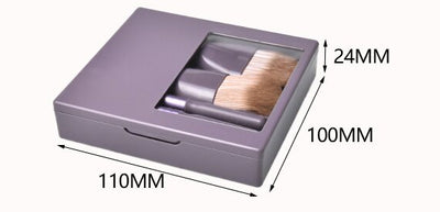 Juego de Brochas de Maquillaje de Viaje con Espejo y Cerdas Suaves - Image 10