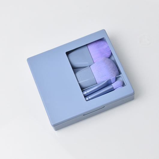 Juego de Brochas de Maquillaje de Viaje con Espejo y Cerdas Suaves - Image 18