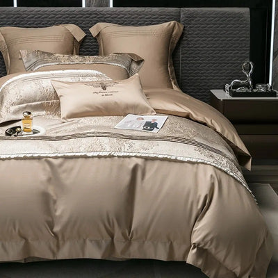 Juego de Cama Jacquard 4 Piezas - Algodón de Fibra Larga Premium - Image 23